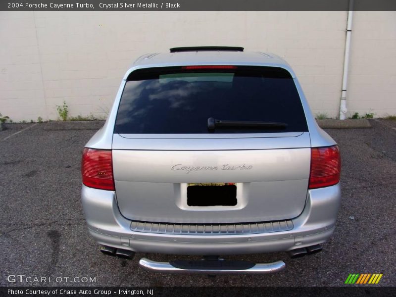 Crystal Silver Metallic / Black 2004 Porsche Cayenne Turbo