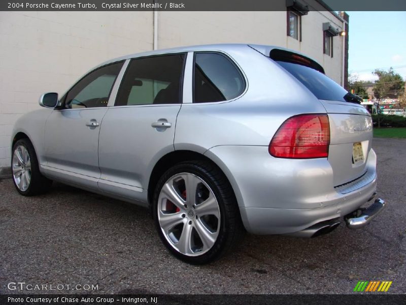 Crystal Silver Metallic / Black 2004 Porsche Cayenne Turbo