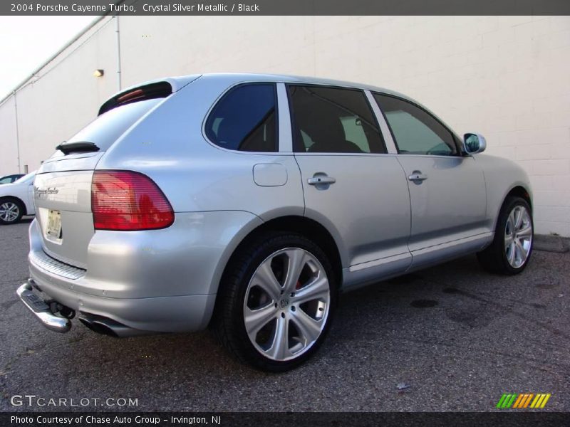 Crystal Silver Metallic / Black 2004 Porsche Cayenne Turbo