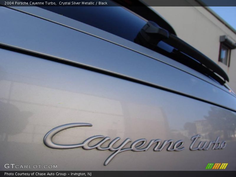 Crystal Silver Metallic / Black 2004 Porsche Cayenne Turbo