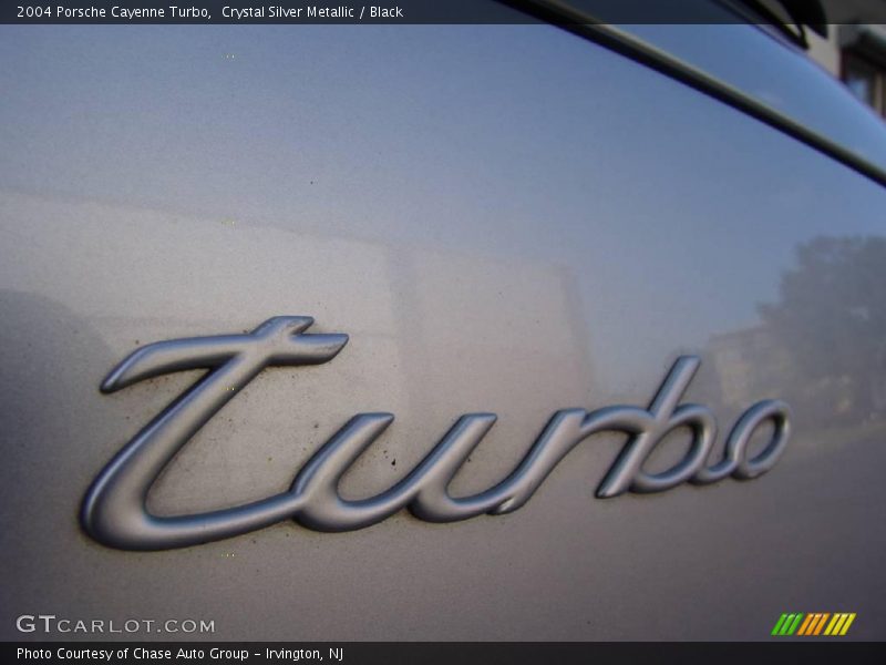 Crystal Silver Metallic / Black 2004 Porsche Cayenne Turbo