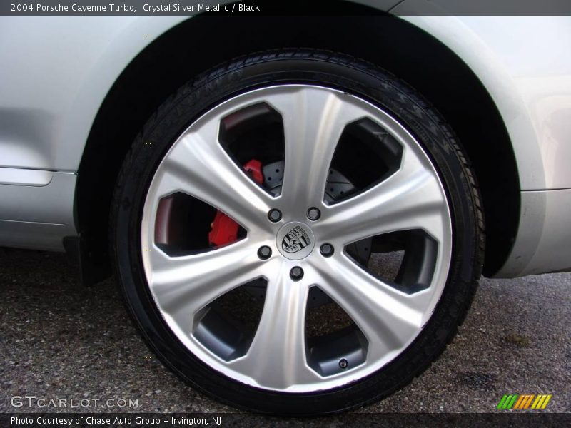 Crystal Silver Metallic / Black 2004 Porsche Cayenne Turbo