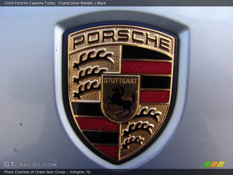 Crystal Silver Metallic / Black 2004 Porsche Cayenne Turbo