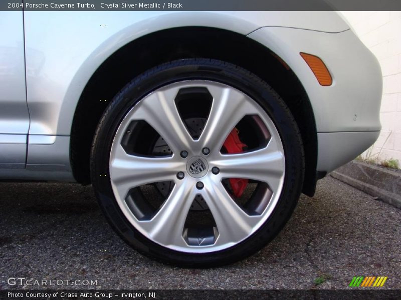 Crystal Silver Metallic / Black 2004 Porsche Cayenne Turbo