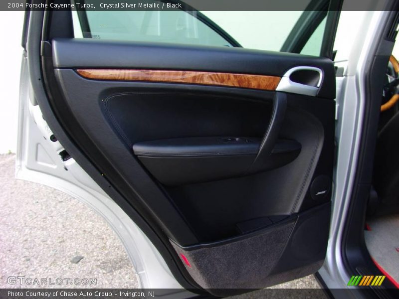Crystal Silver Metallic / Black 2004 Porsche Cayenne Turbo