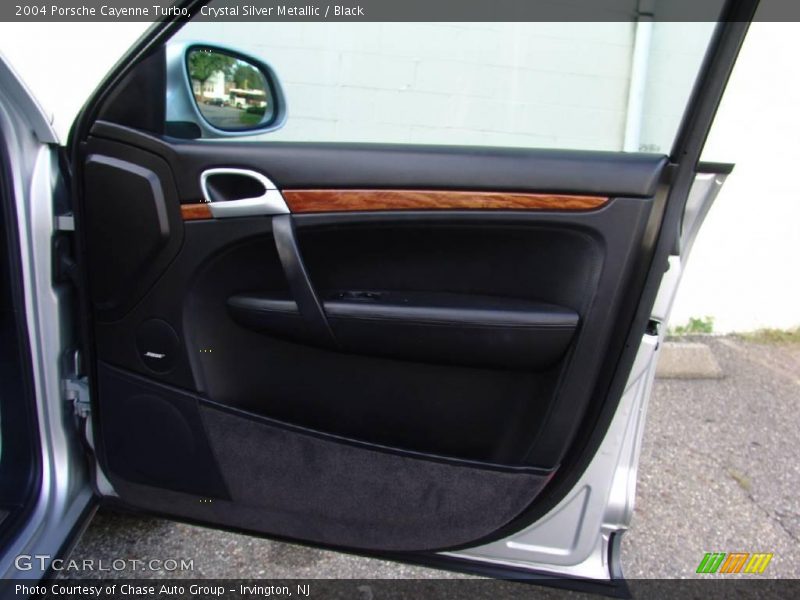 Crystal Silver Metallic / Black 2004 Porsche Cayenne Turbo