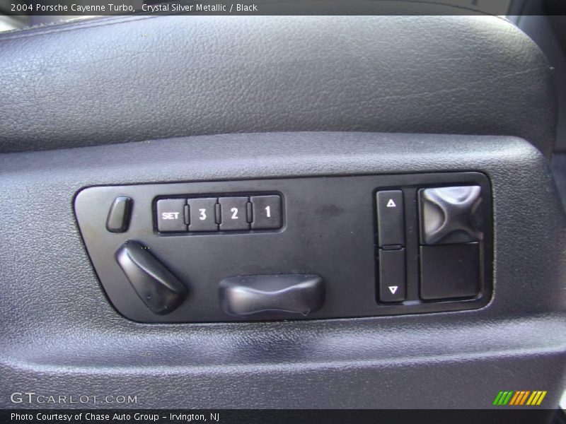Crystal Silver Metallic / Black 2004 Porsche Cayenne Turbo