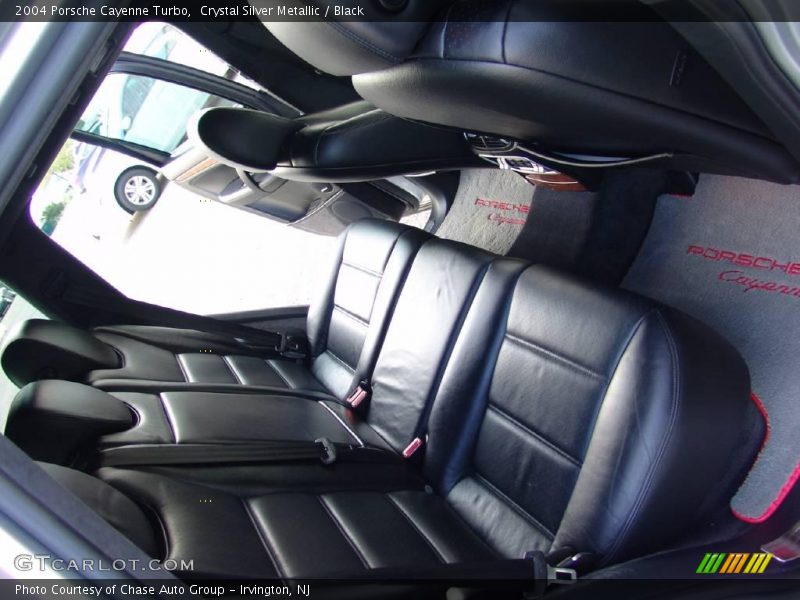 Crystal Silver Metallic / Black 2004 Porsche Cayenne Turbo