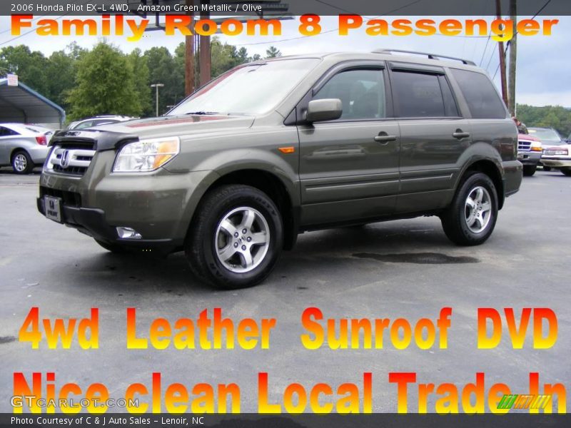 Amazon Green Metallic / Olive 2006 Honda Pilot EX-L 4WD