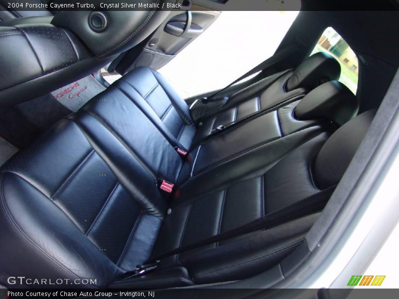 Crystal Silver Metallic / Black 2004 Porsche Cayenne Turbo