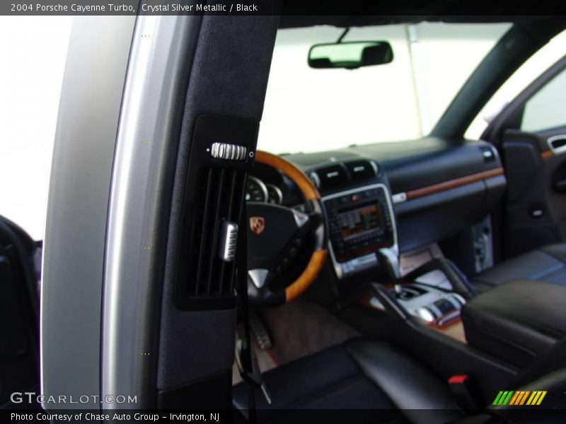 Crystal Silver Metallic / Black 2004 Porsche Cayenne Turbo