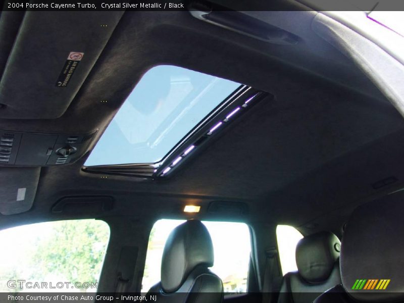 Crystal Silver Metallic / Black 2004 Porsche Cayenne Turbo