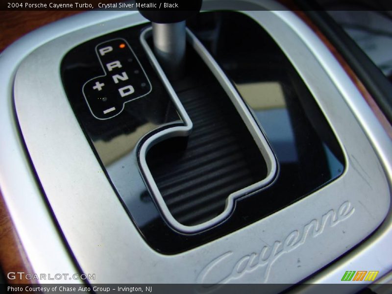 Crystal Silver Metallic / Black 2004 Porsche Cayenne Turbo