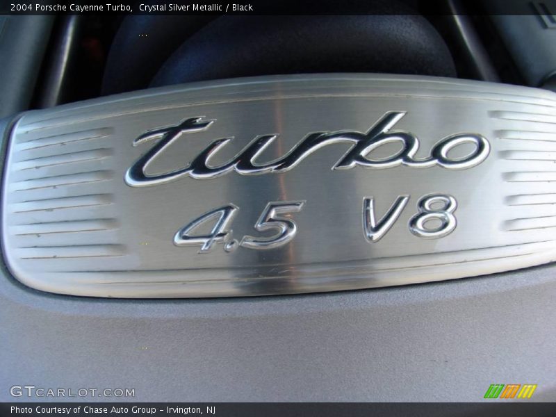 Crystal Silver Metallic / Black 2004 Porsche Cayenne Turbo