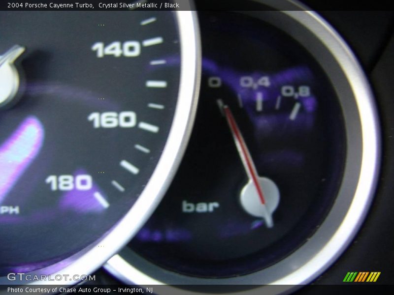 Crystal Silver Metallic / Black 2004 Porsche Cayenne Turbo