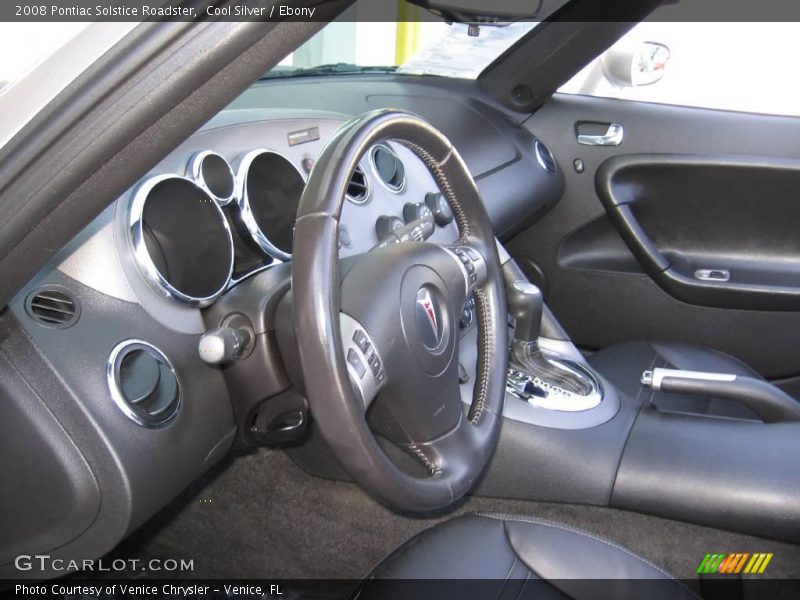 Cool Silver / Ebony 2008 Pontiac Solstice Roadster