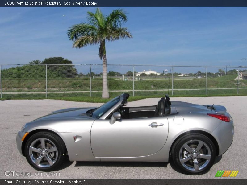 Cool Silver / Ebony 2008 Pontiac Solstice Roadster