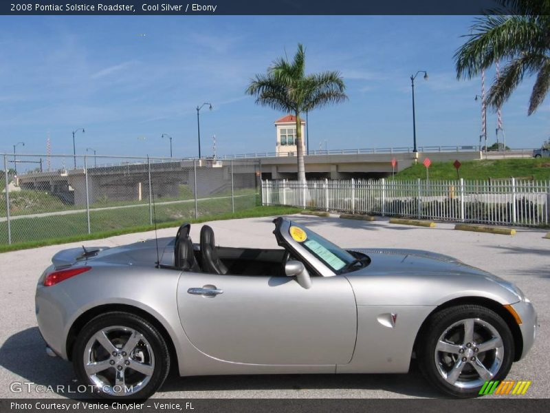 Cool Silver / Ebony 2008 Pontiac Solstice Roadster