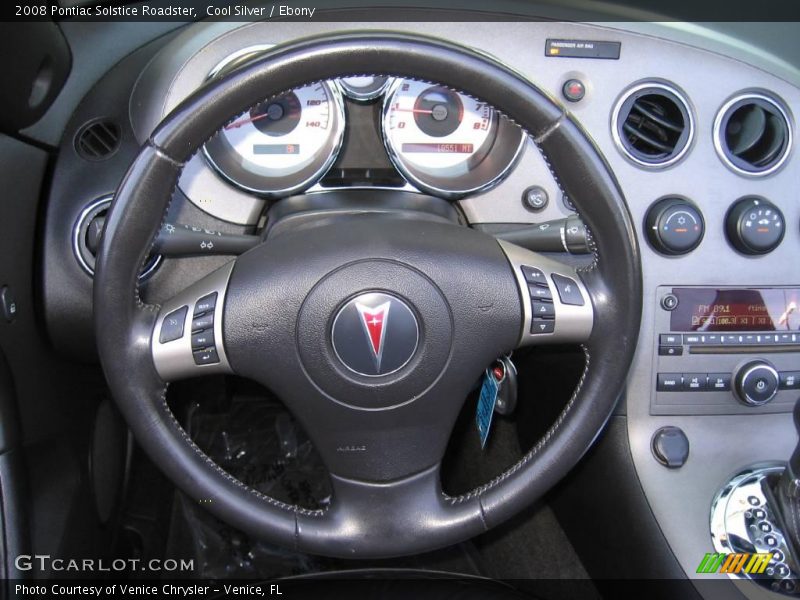 Cool Silver / Ebony 2008 Pontiac Solstice Roadster