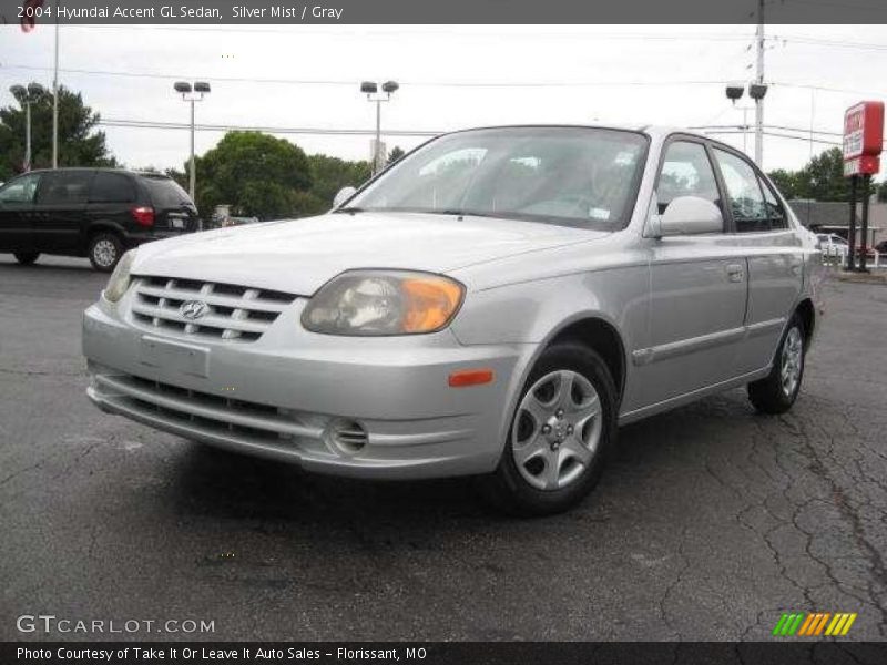 Silver Mist / Gray 2004 Hyundai Accent GL Sedan
