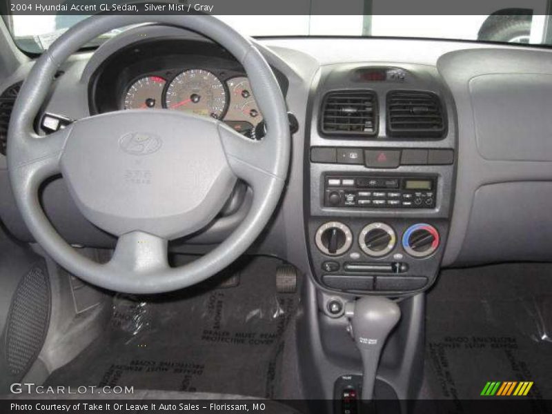 Silver Mist / Gray 2004 Hyundai Accent GL Sedan