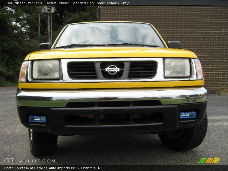 Solar Yellow / Gray 2000 Nissan Frontier XE Desert Runner Extended Cab