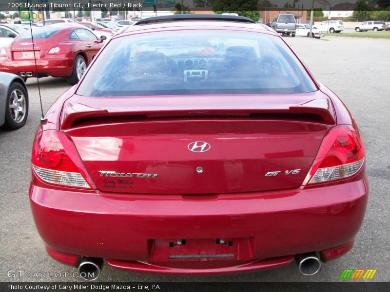 Electric Red / Black 2006 Hyundai Tiburon GT
