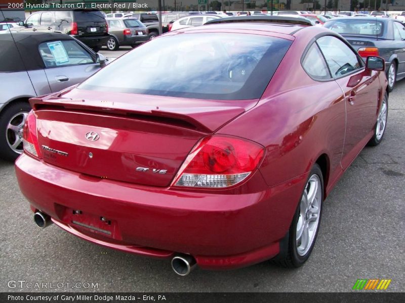 Electric Red / Black 2006 Hyundai Tiburon GT