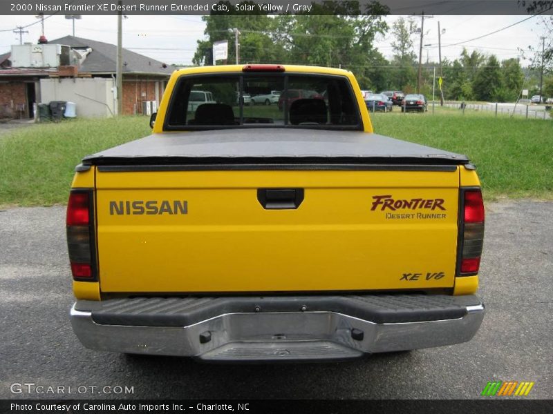 Solar Yellow / Gray 2000 Nissan Frontier XE Desert Runner Extended Cab