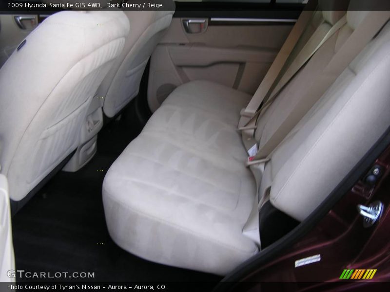 Dark Cherry / Beige 2009 Hyundai Santa Fe GLS 4WD