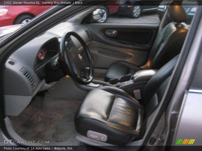 Sterling Mist Metallic / Black 2002 Nissan Maxima SE
