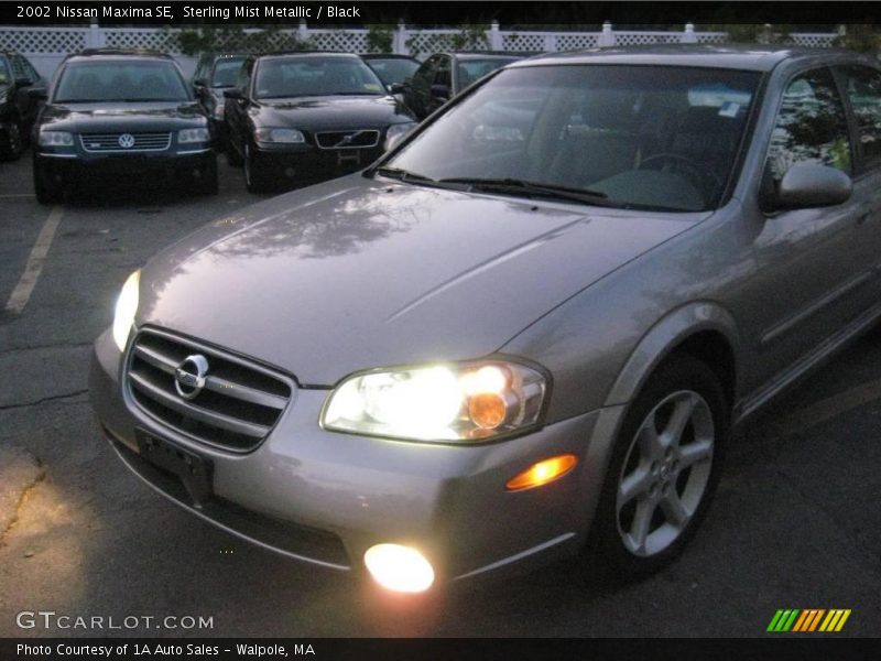 Sterling Mist Metallic / Black 2002 Nissan Maxima SE