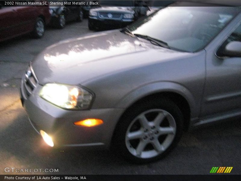 Sterling Mist Metallic / Black 2002 Nissan Maxima SE