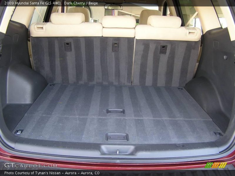 Dark Cherry / Beige 2009 Hyundai Santa Fe GLS 4WD