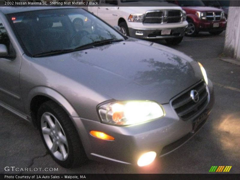 Sterling Mist Metallic / Black 2002 Nissan Maxima SE