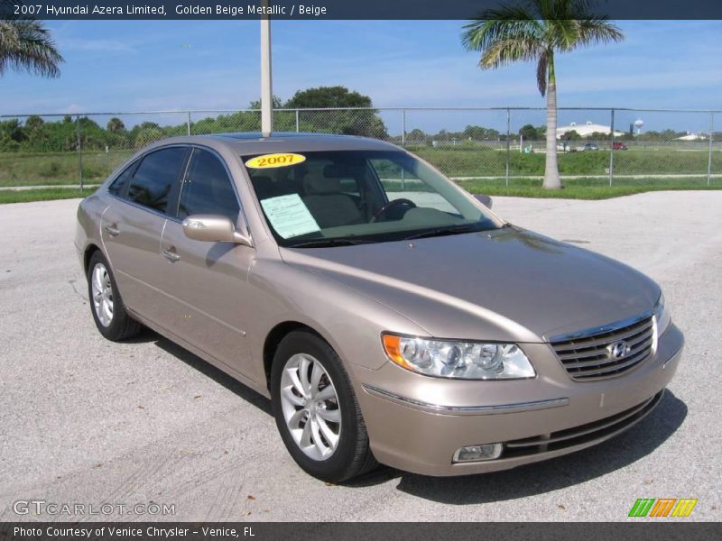 Golden Beige Metallic / Beige 2007 Hyundai Azera Limited