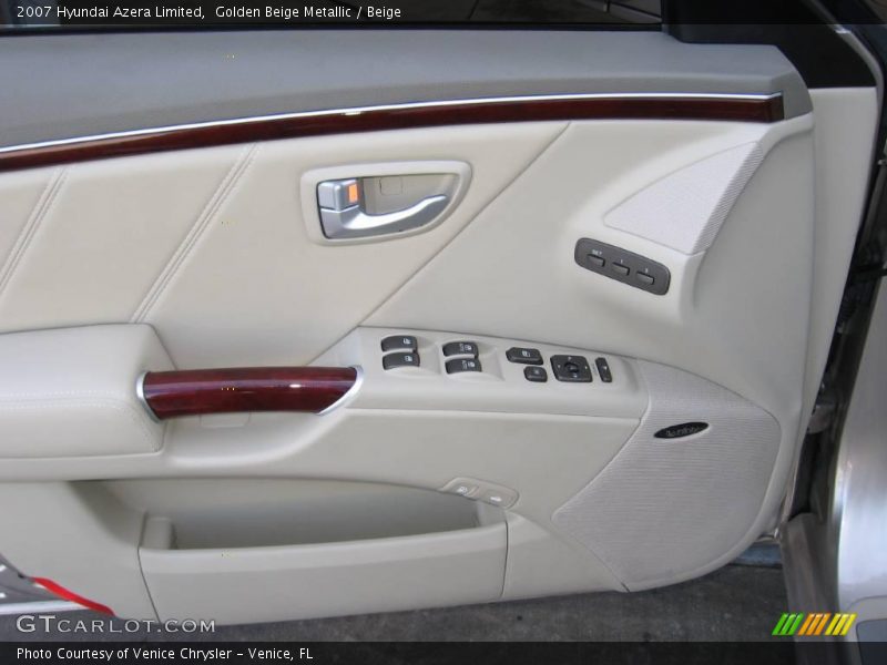 Golden Beige Metallic / Beige 2007 Hyundai Azera Limited