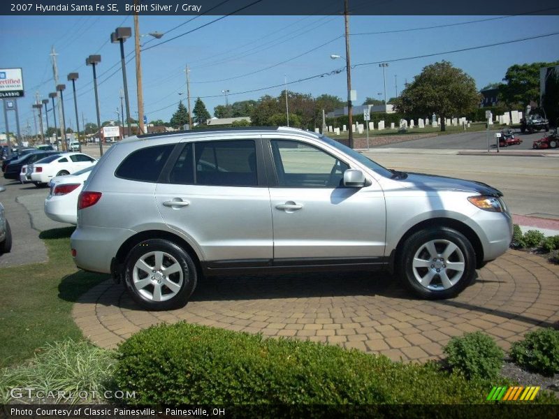 Bright Silver / Gray 2007 Hyundai Santa Fe SE