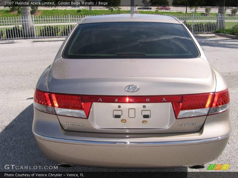 Golden Beige Metallic / Beige 2007 Hyundai Azera Limited