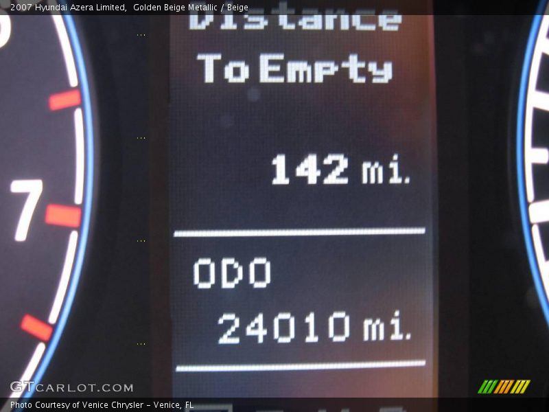 Golden Beige Metallic / Beige 2007 Hyundai Azera Limited