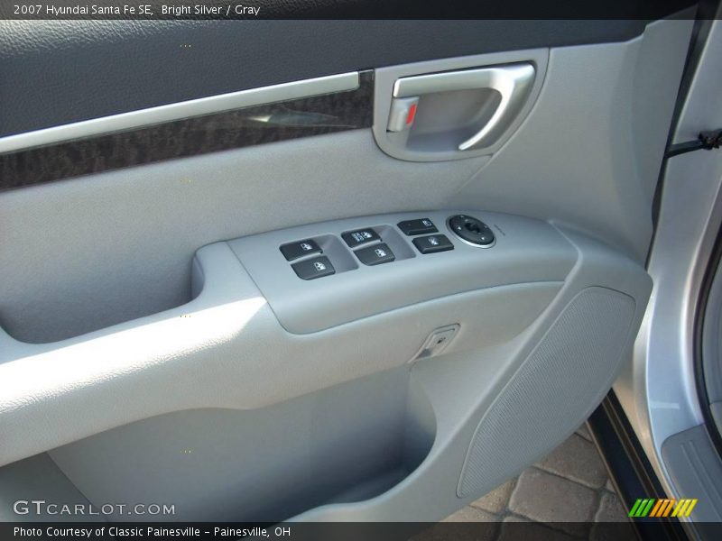 Bright Silver / Gray 2007 Hyundai Santa Fe SE