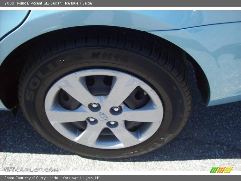 Ice Blue / Beige 2008 Hyundai Accent GLS Sedan