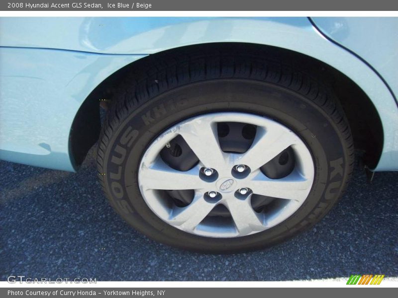 Ice Blue / Beige 2008 Hyundai Accent GLS Sedan