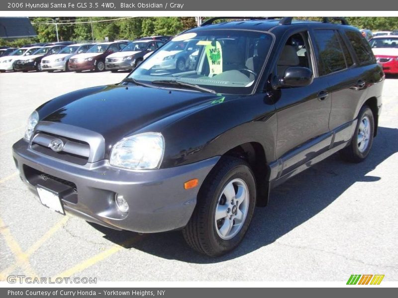 Black Obsidian / Gray 2006 Hyundai Santa Fe GLS 3.5 4WD