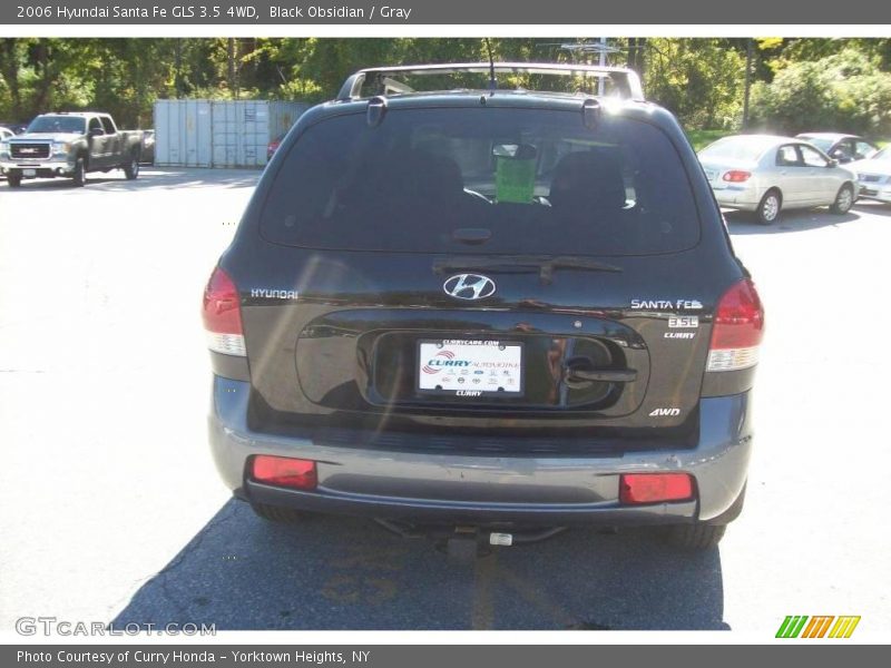 Black Obsidian / Gray 2006 Hyundai Santa Fe GLS 3.5 4WD