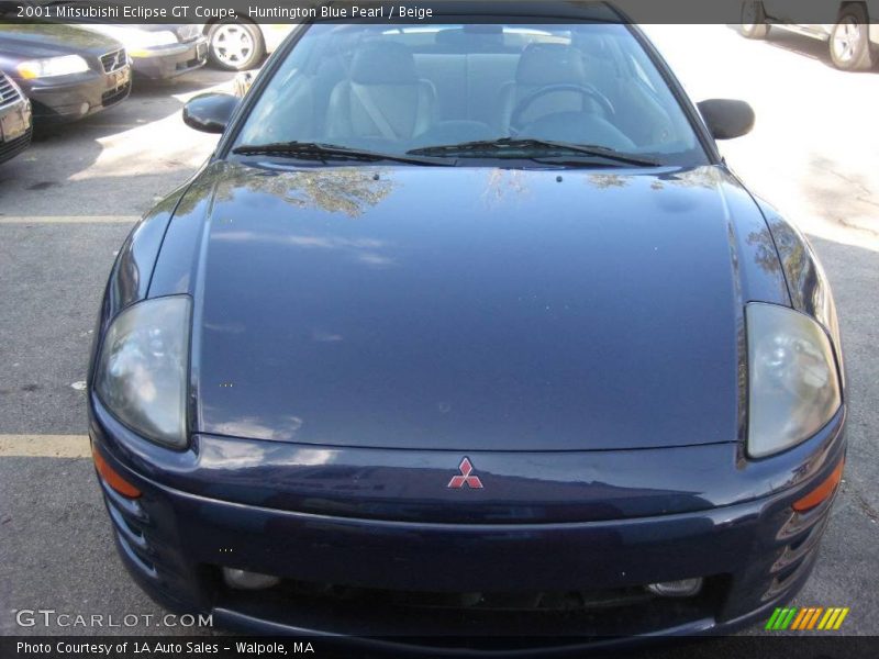 Huntington Blue Pearl / Beige 2001 Mitsubishi Eclipse GT Coupe