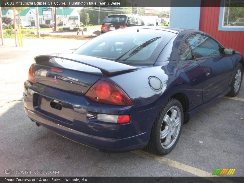 Huntington Blue Pearl / Beige 2001 Mitsubishi Eclipse GT Coupe