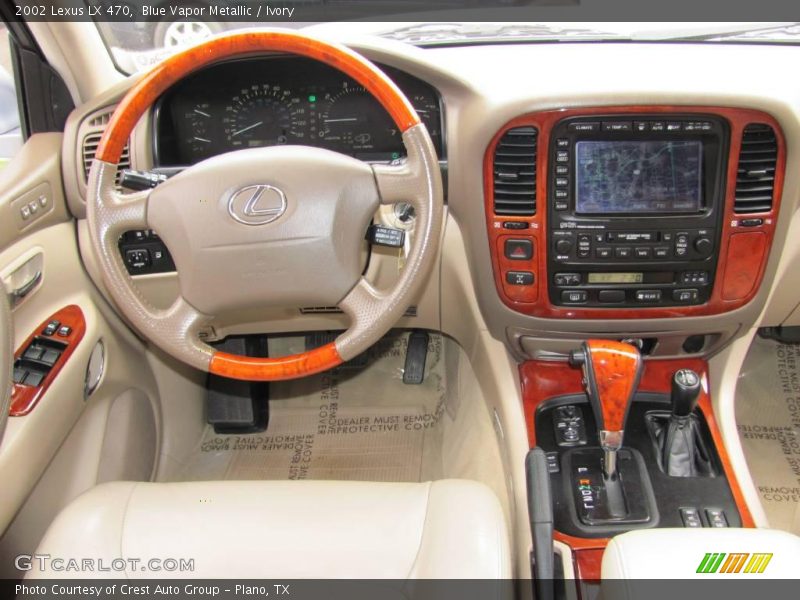 Blue Vapor Metallic / Ivory 2002 Lexus LX 470