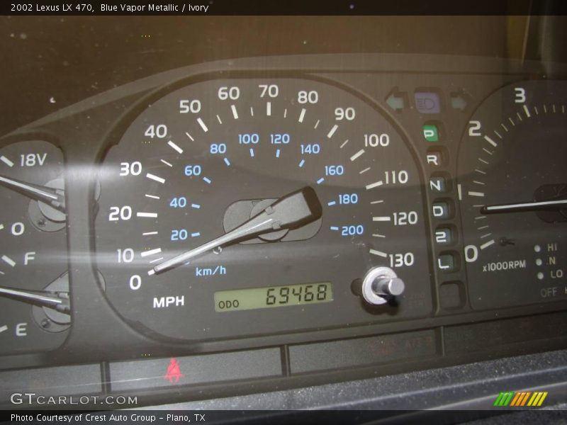Blue Vapor Metallic / Ivory 2002 Lexus LX 470