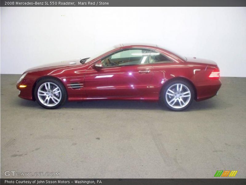 Mars Red / Stone 2008 Mercedes-Benz SL 550 Roadster